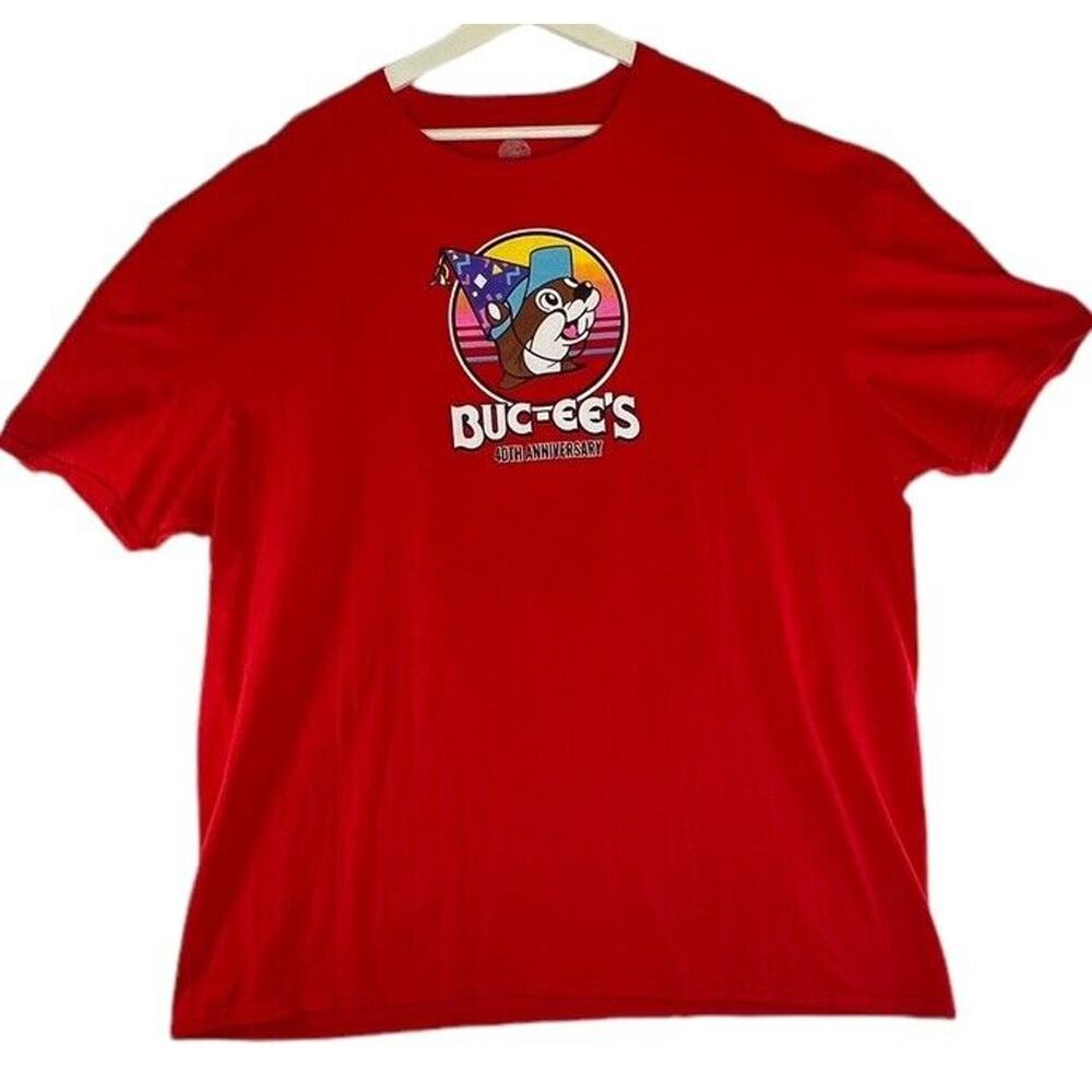 Buc-ees 40th Anniversary Party Lite Its 1982 Mens T Shirt Size 3XL Peace Love